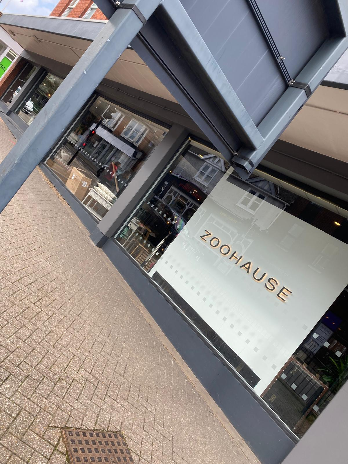 High-street shop front respray